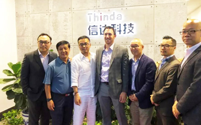 唐國慶老師攜美國路創(chuàng)電子公司中國區(qū)域代表到訪信達電通科技