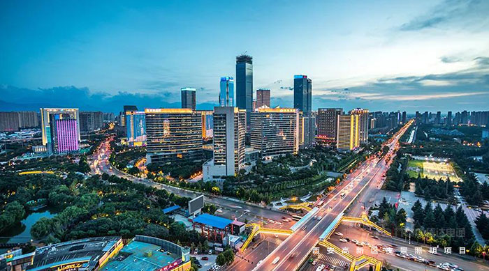 西安高新區(qū)景觀亮化工程-信達電通