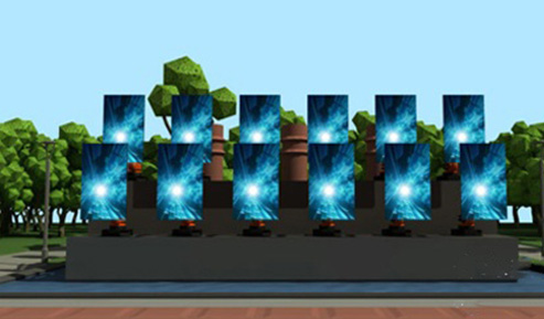 唐遺址公園燈光秀