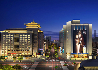 西安碑林區(qū)粉巷、德福巷夜景亮化設(shè)計(jì)